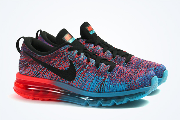 Nike Flyknit Air Max - Blue Lagoon - Bright Crimson