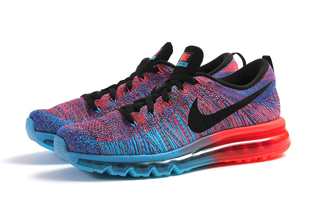 Nike Flyknit Air Max Blue Lagoon Bright Crimson 02