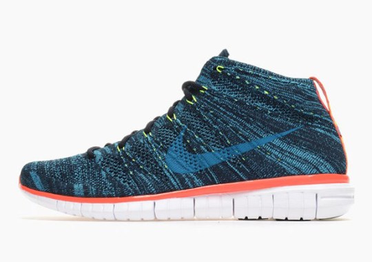 Nike Free Flyknit Chukka – Dark Obsidian – Blue Lagoon