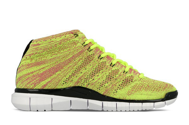 Nike Free Flyknit Chukka Volt Fuchsia Flash Lyon Blue 03