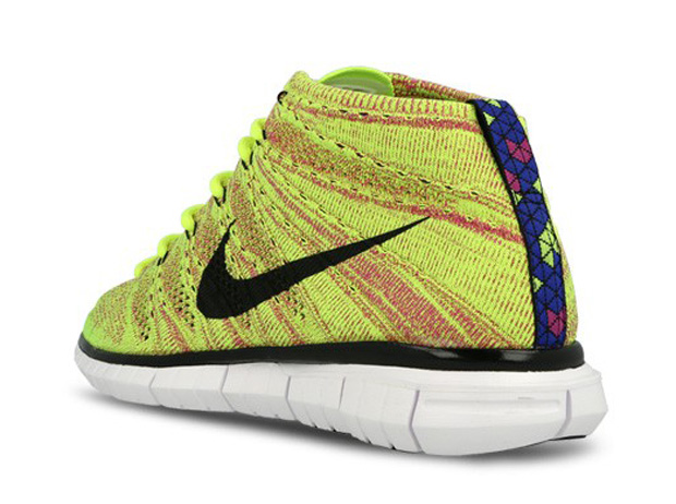 Nike Free Flyknit Chukka Volt Fuchsia Flash Lyon Blue 04