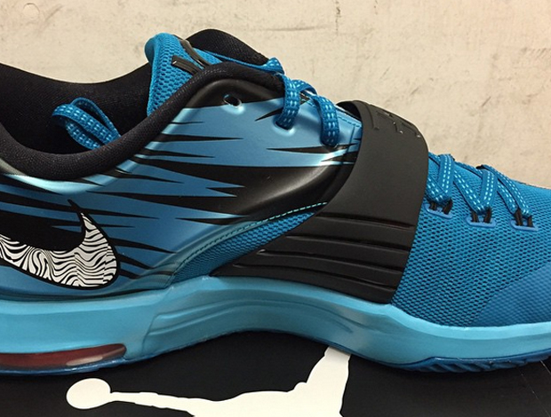 Nike Kd 7 Light Lacquer Blue Clearwater Total Orange White 1