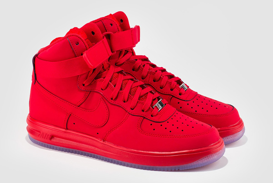 Nike Lunar Force 1 High University Red Ice 2