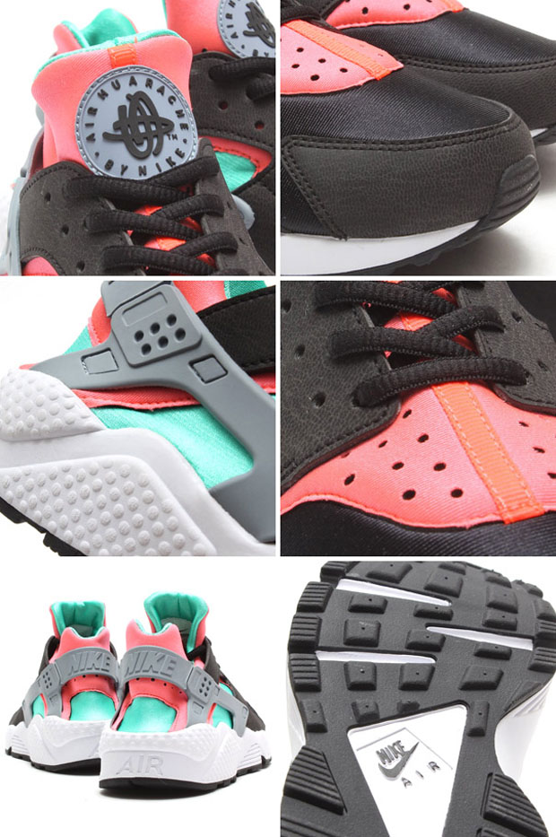 Nike Wmns Air Huarache Black Mint Hot Lava 03