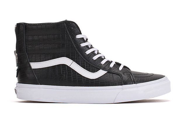 Vans Ca Sk8 Hi Zip Croc Black 1