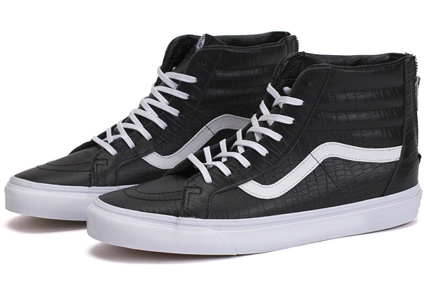 Vans Ca Sk8 Hi Zip Croc Black 2