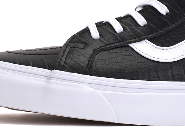 Vans Ca Sk8 Hi Zip Croc Black 3