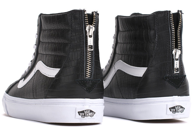 Vans Ca Sk8 Hi Zip Croc Black 4