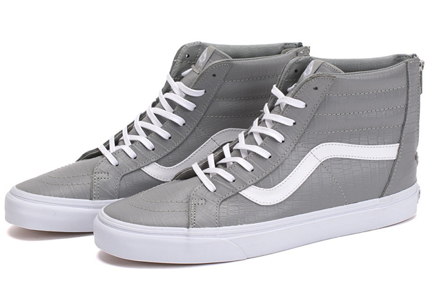 Vans Ca Sk8 Hi Zip Croc Grey 2