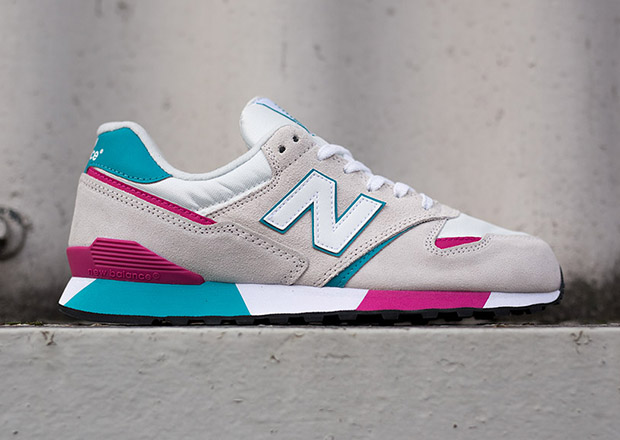 New Balance 446 White Pink Turquoise 2