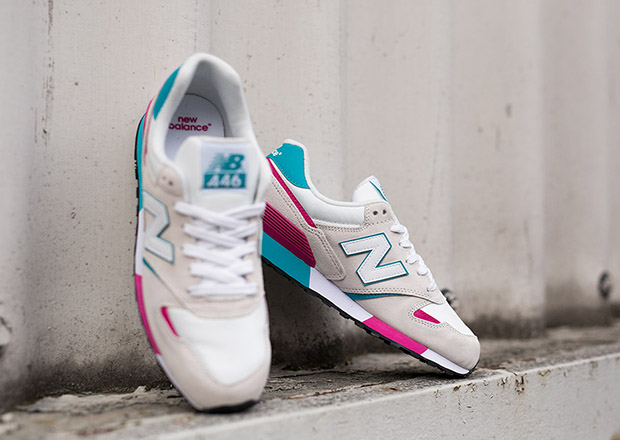 New Balance 446 White Pink Turquoise 3