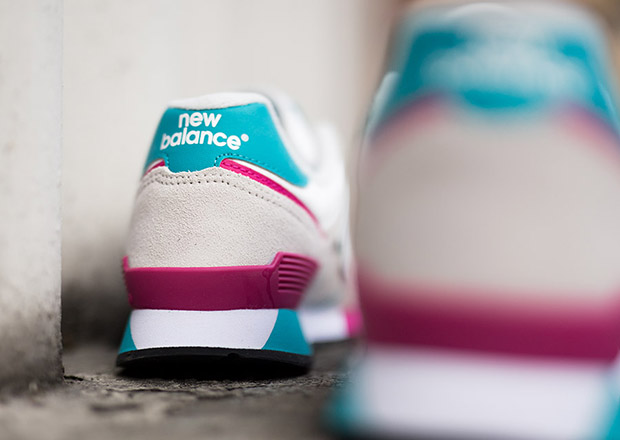 New Balance 446 White Pink Turquoise 5