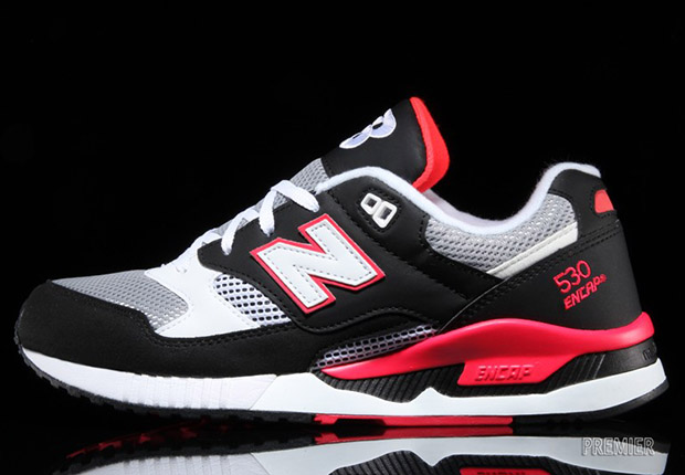 New Balance 530 Black Hot Red Grey 2