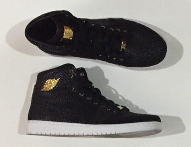 Air Jordan 1 Gold Plated Black 1