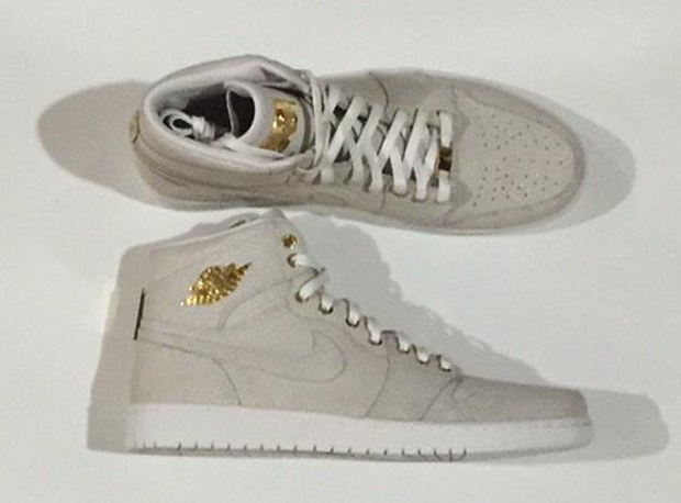 Air Jordan 1 Gold Plated White