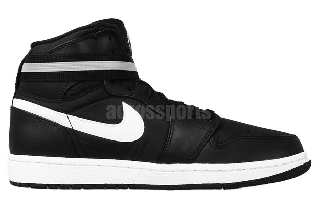 Air Jordan 1 High Strap Black Dark Grey White 02