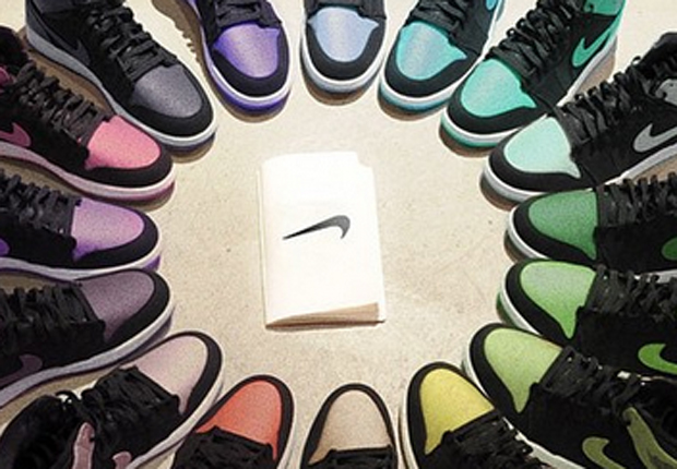 Air Jordan 1 Rainbow Sneaker Wheel 1