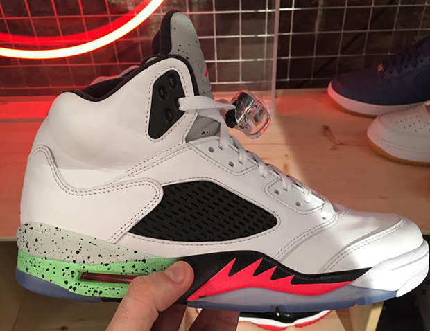 Air Jordan 5 Black Neon Pink 2015 Release