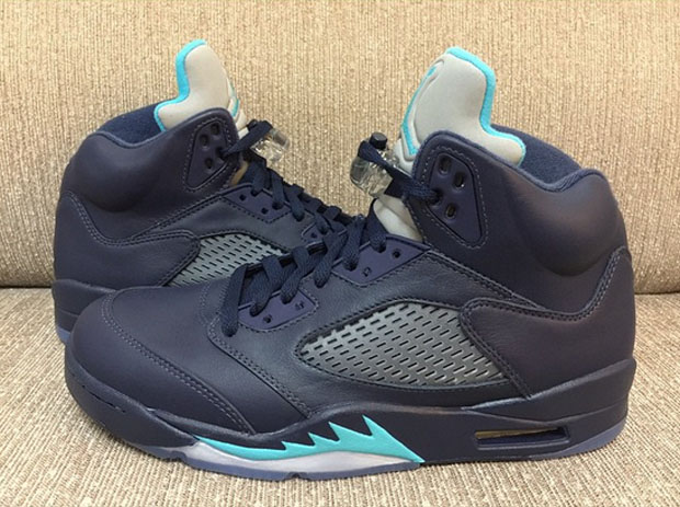 Air Jordan 5 Midnight Navy Teal 01