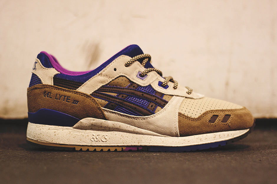 Asics Gel Lyte III - Light Brown - Dark Brown - Ink Blue