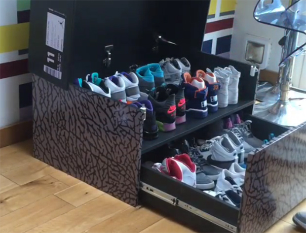 Awesome Sneaker Storage Solution Inspired by Air Jordan 3 Box