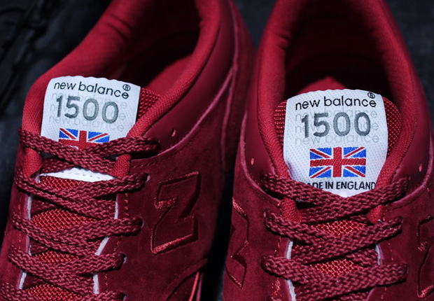 New Balance 1500 Made In England Red Suede 4