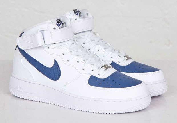 Nike Air Force 1 Mid – White – Blue Lagoon