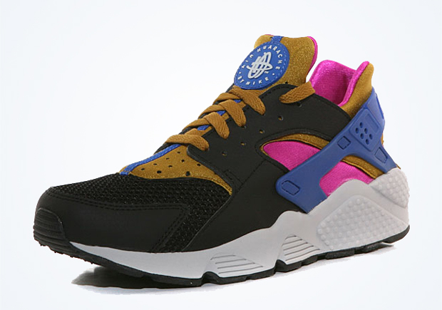 Nike Air Huarache Black Brown Fuchsia Force Game Royal 01