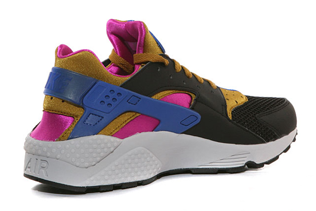 Nike Air Huarache Black Brown Fuchsia Force Game Royal 03