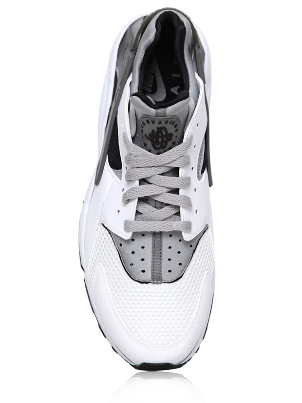 Nike Air Huarache White Metallic Silver Black 1