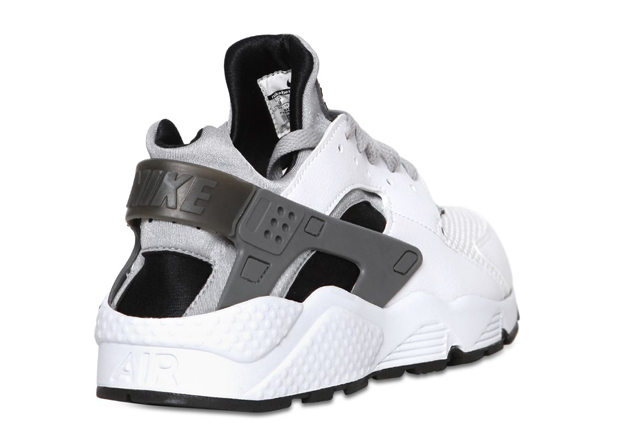 Nike Air Huarache White Metallic Silver Black 3