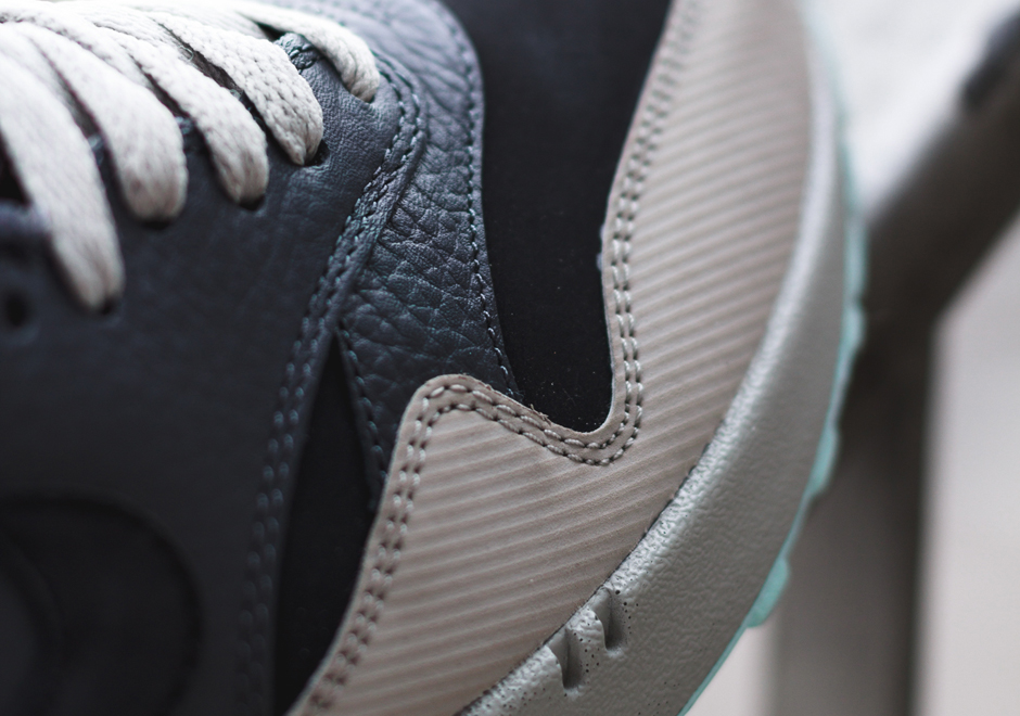 Nike Air Max 1 Leather Dark Ash Dark Grey Light Blue 6