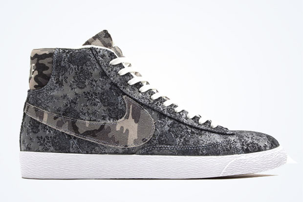 Nike Blazer Mid - Floral - Camo Swoosh