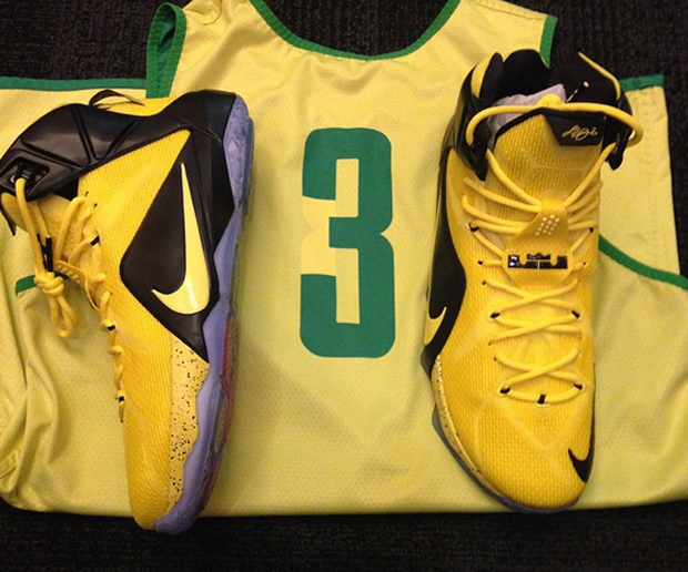 Nike Lebron 12 Ducks Alternate Pe 1