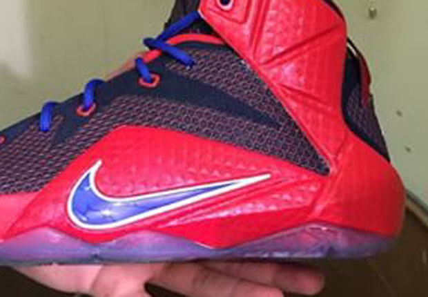 Nike Lebron 12 Red Royal Blue 01