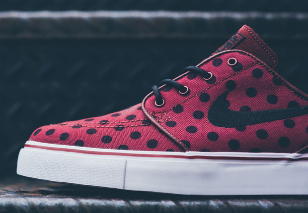 Nike SB Stefan Janoski "Polka Dot" - Burgundy - Black