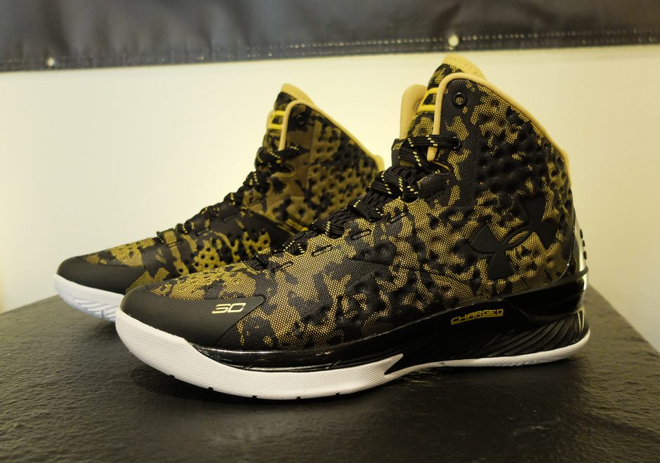 Ua Steph Curry One Black Yellow Camo