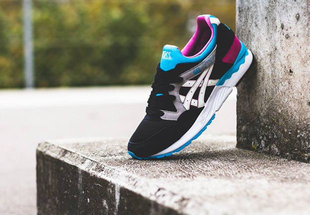 Asics Gel Lyte V Black Sky Blue Fuchsia 2