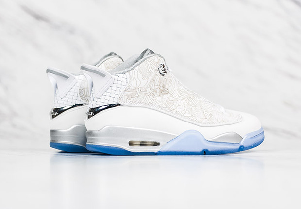 Jordan Dub Zero Laser White Metallic Silver Release Reminder 2