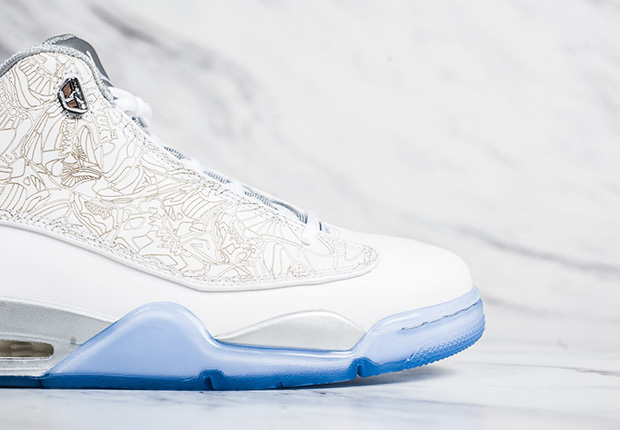 Jordan Dub Zero Laser White Metallic Silver Release Reminder 4