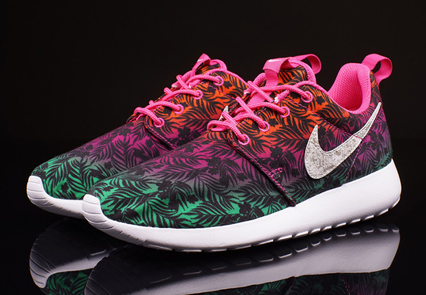 Nike Roshe Run GS - Hot Pink - Menta - Total Orange