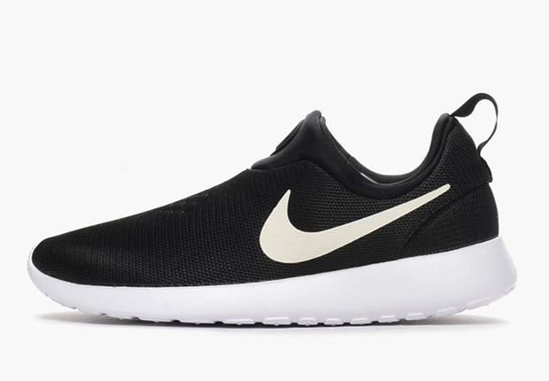 Nike Roshe Run Slip-On - Black - White