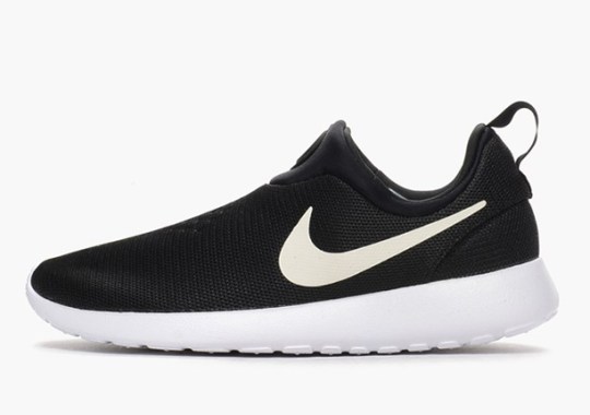 Nike Roshe Run Slip-On – Black – White