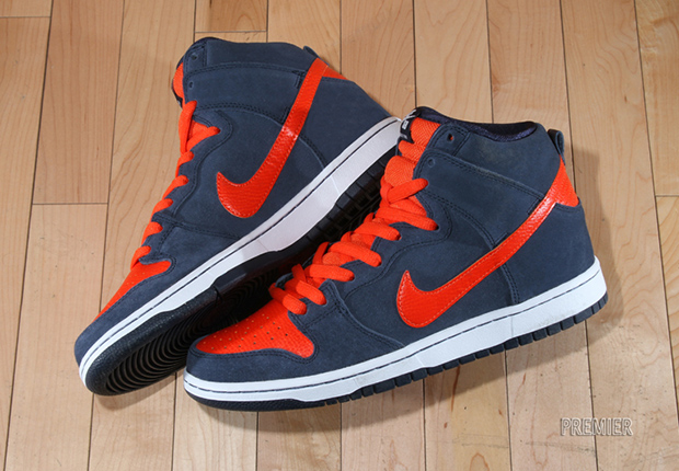 Nike SB Dunk High - Obsidian - Team Orange