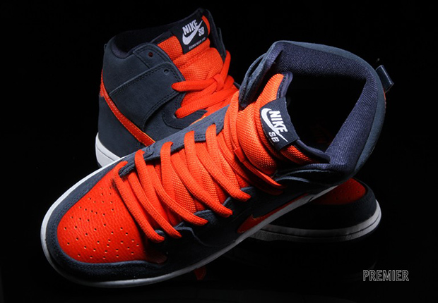 Nike Sb Dunk High Obsidian Team Orange 4