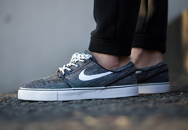 Nike Sb Stefan Janoski Canvas Black White 2