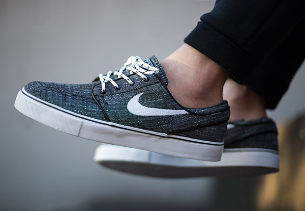 Nike Sb Stefan Janoski Canvas Black White 3