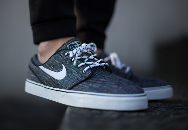 Nike Sb Stefan Janoski Canvas Black White 4