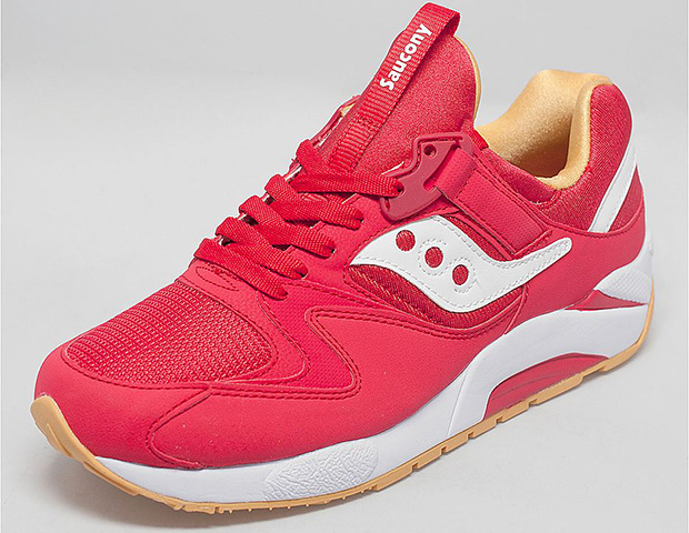 Saucony Grid 9000 Red Yellow Gum 2