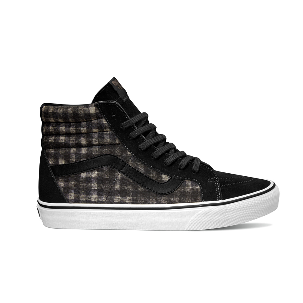 Vans Classics Sk8 Hi Reissue Distressed Plaid Black